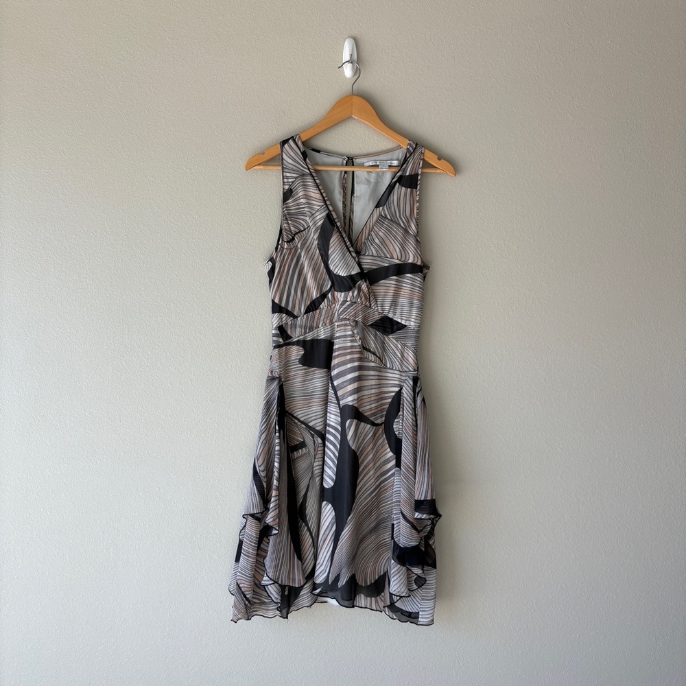 diane vin furstenberg silk chiffon printed dress